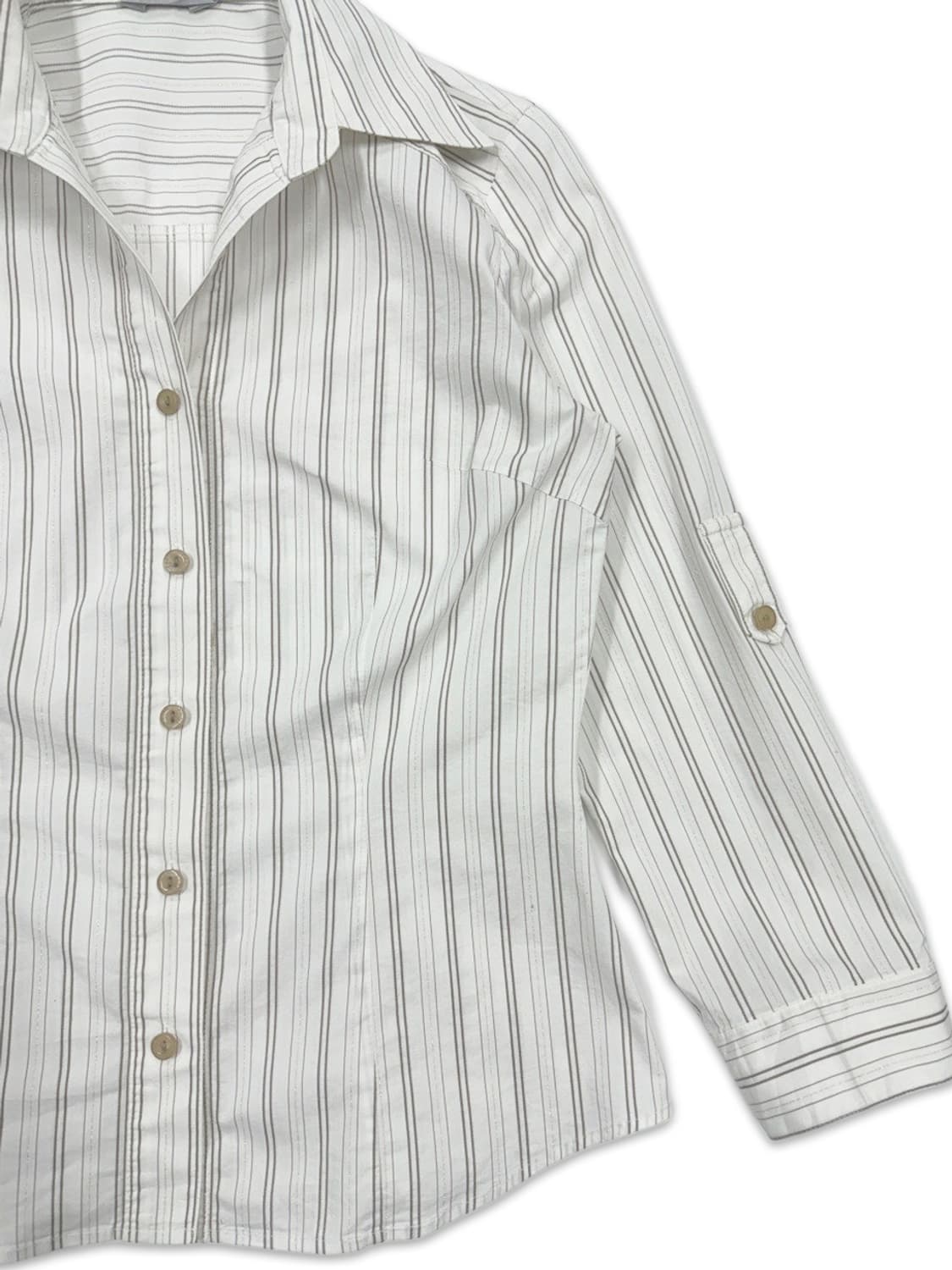 빈티지 스트라이프 8부 슬림핏 셔츠 상품이미지2