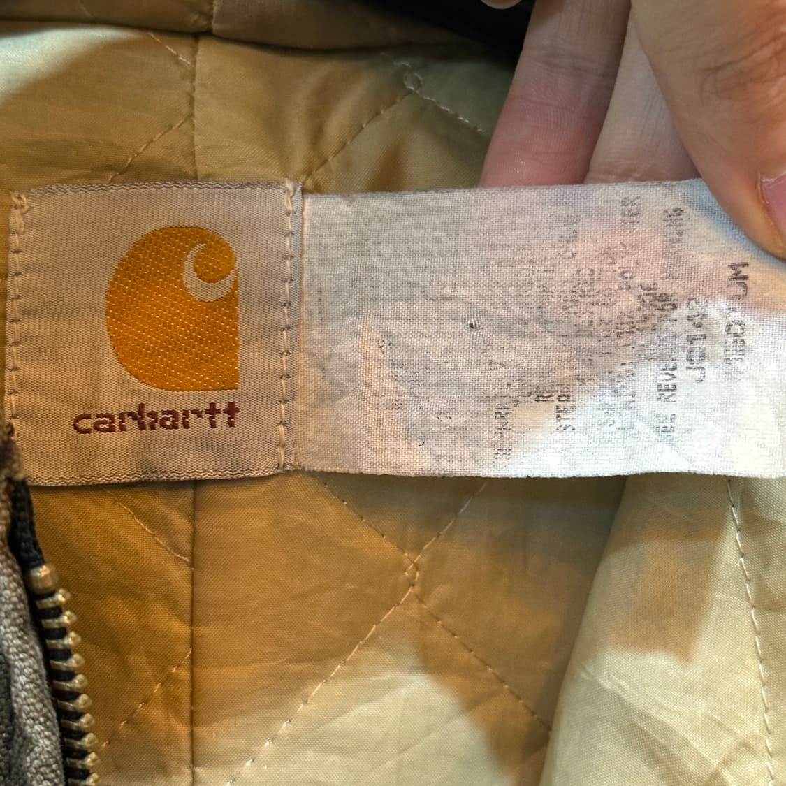 칼하트 JQ142 안감 퀄팅 덕 자켓  상품이미지6