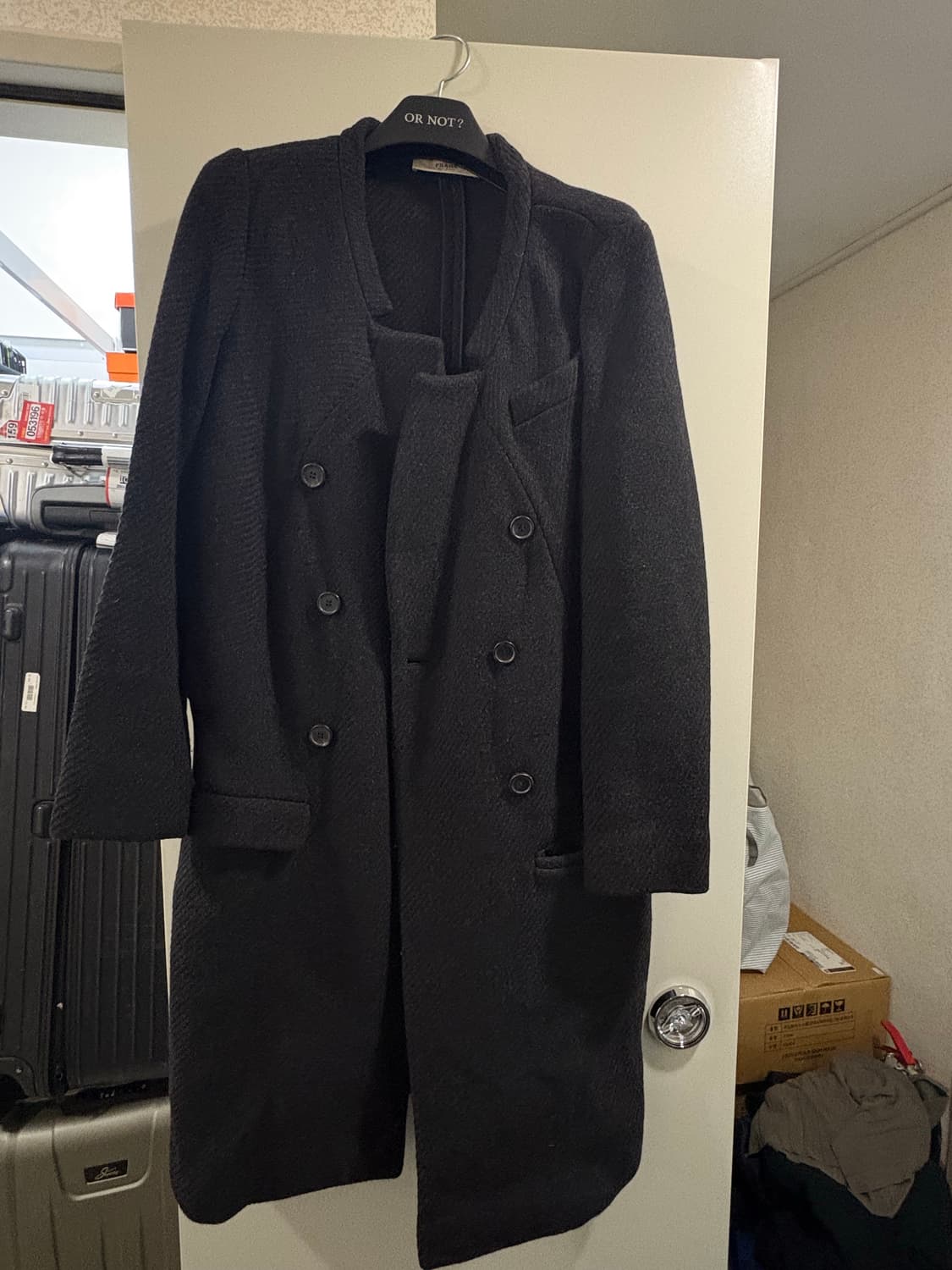 프라다 코트 40 차콜 상품이미지1