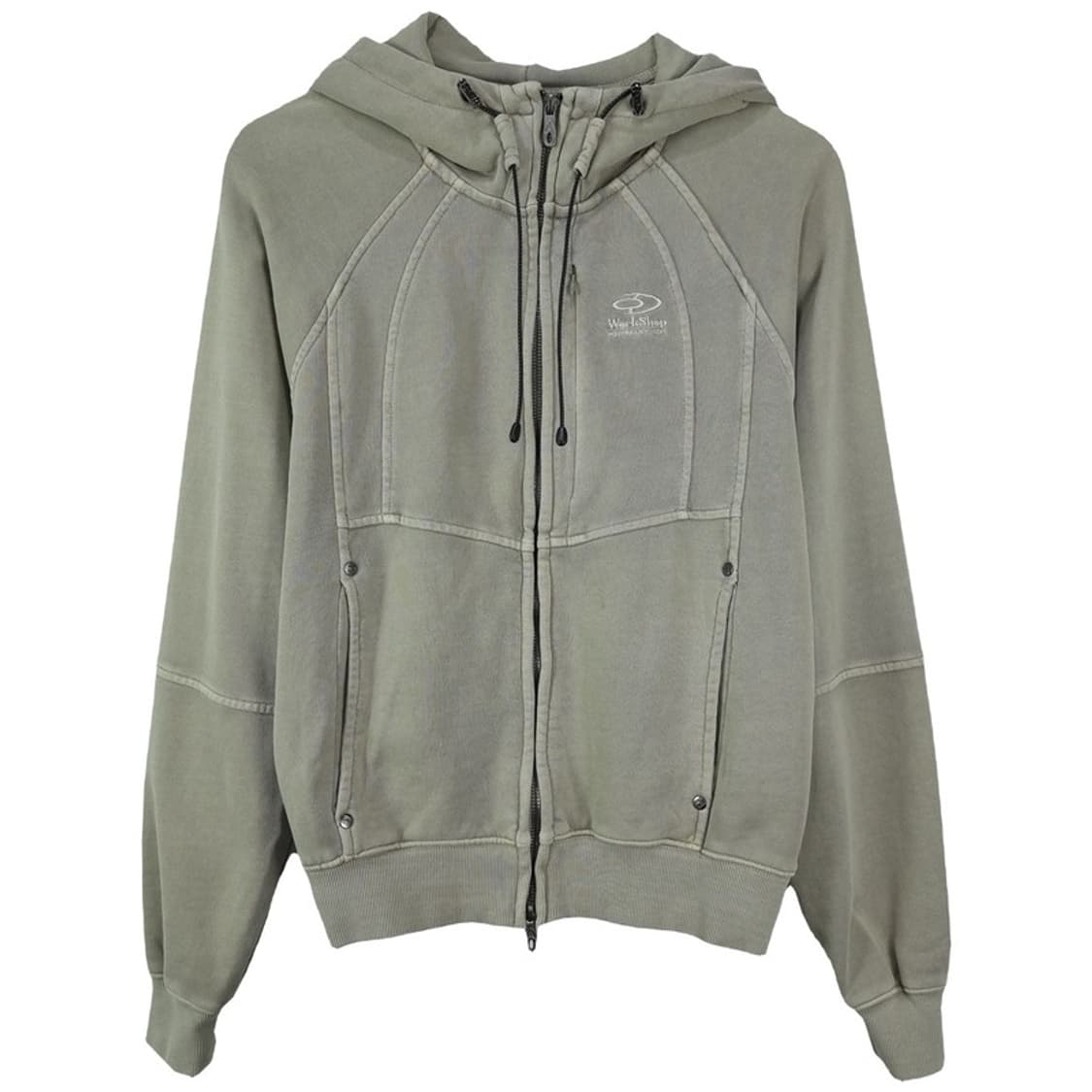 [트래블] 워크샵 라인 절개 오버핏 후드 집업 M18949 상품이미지2