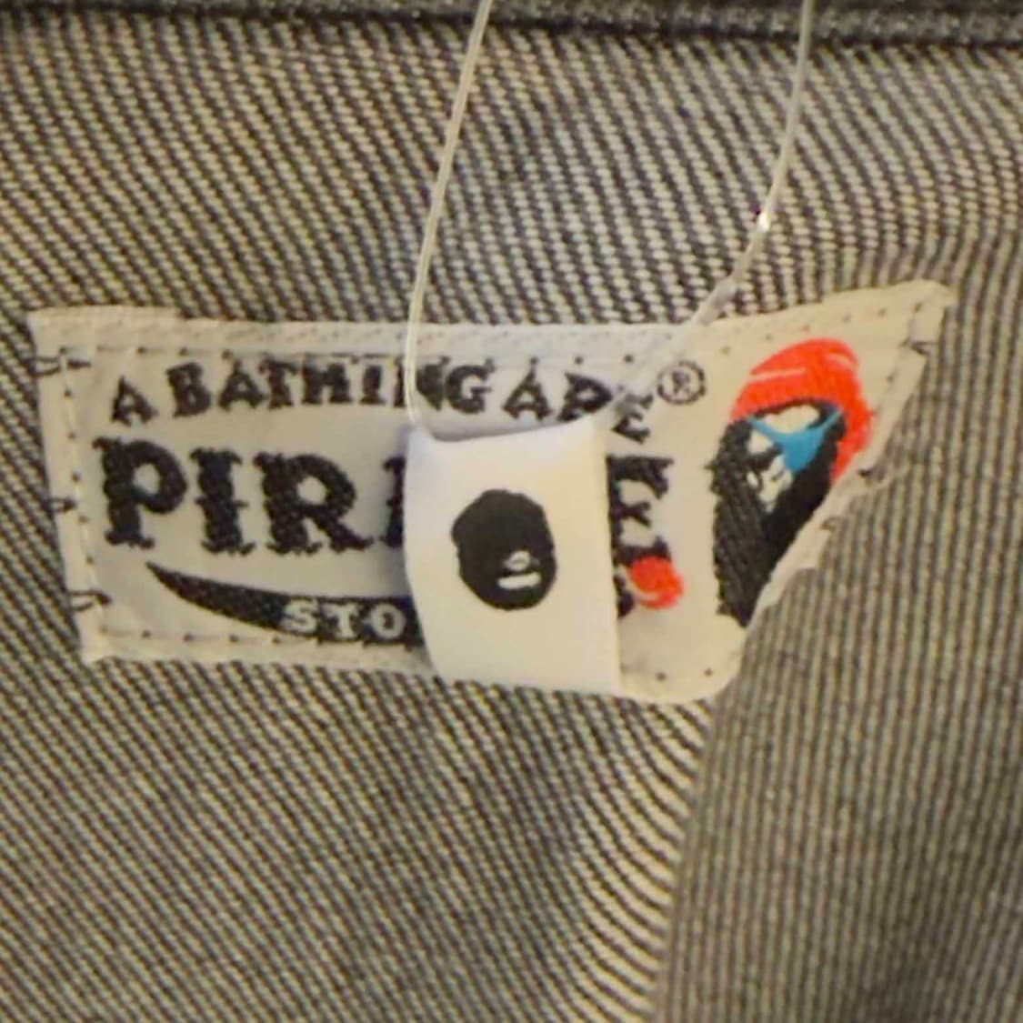 베이프 크로스본 흑청 데님 코치 자켓 상품이미지5