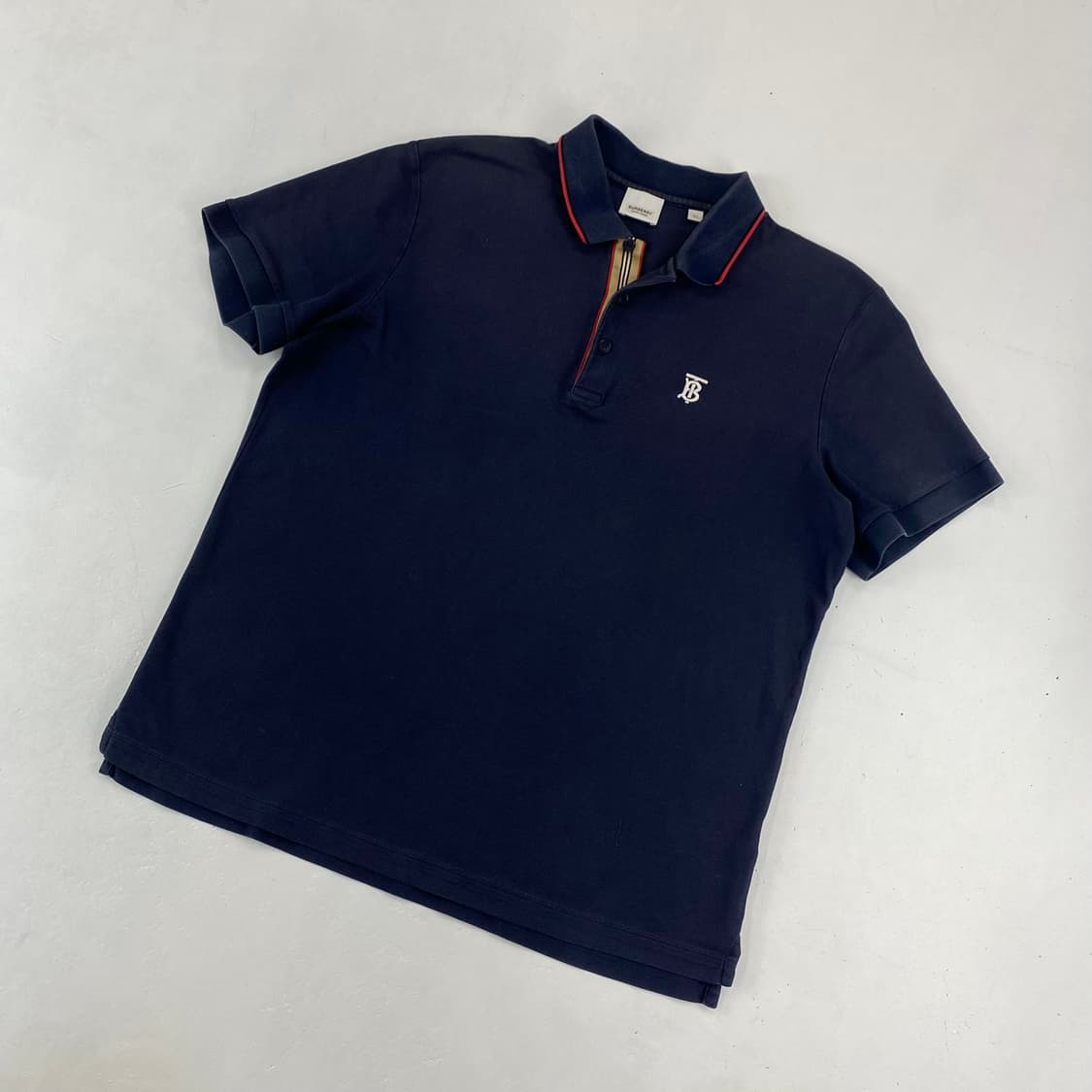 버버리 tb 아이콘 피케 폴로 셔츠 네이비 (103) 상품이미지2