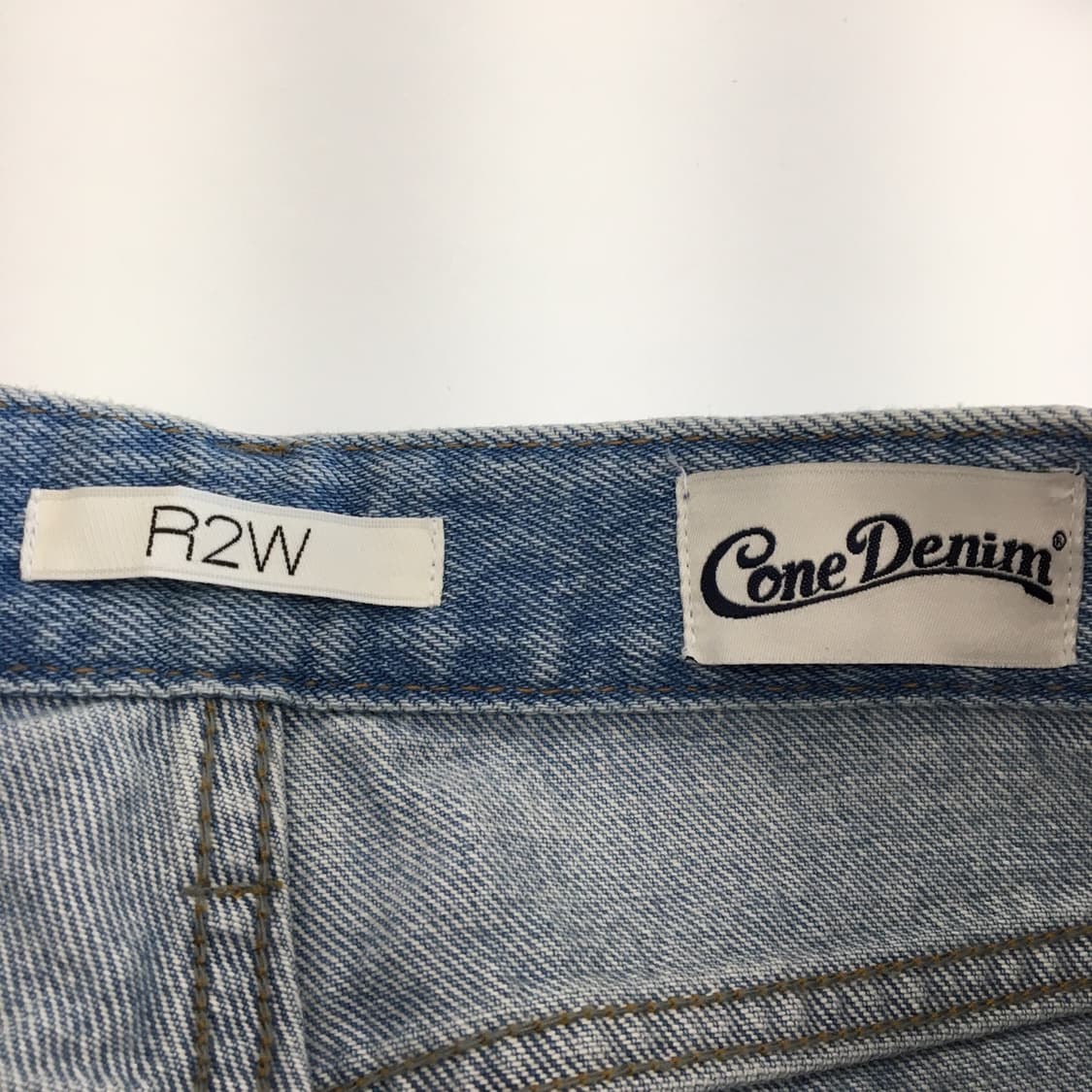 R2W 레디투웨어(새상품)콘데님 사이드패널 와이드 데님진 26 인치  상품이미지6