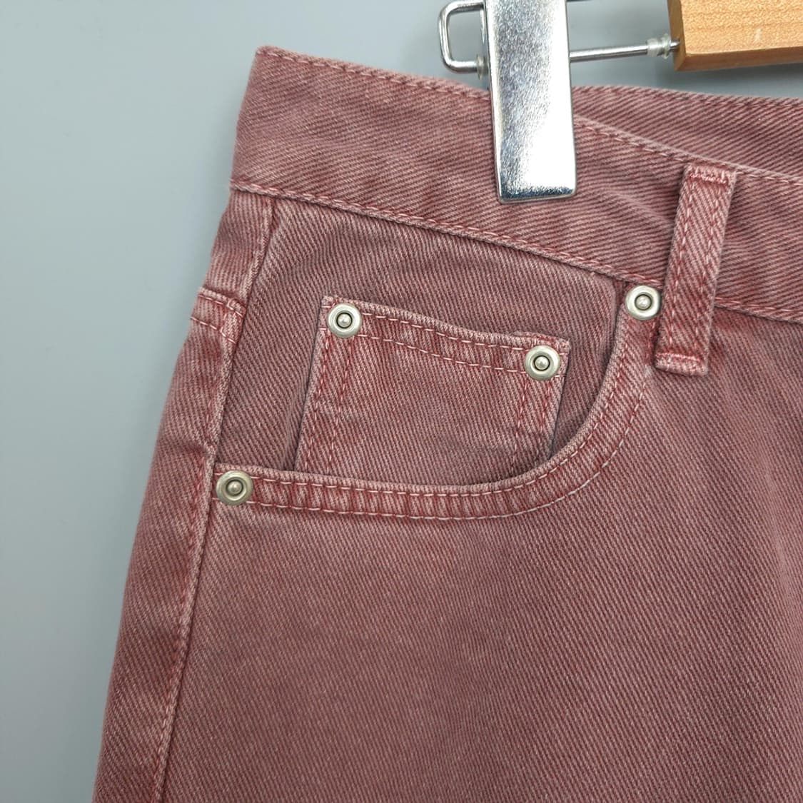 새제품)인템포무드 INTEMPOMOOD 어글리 다잉 데님 팬츠 XL 상품이미지4