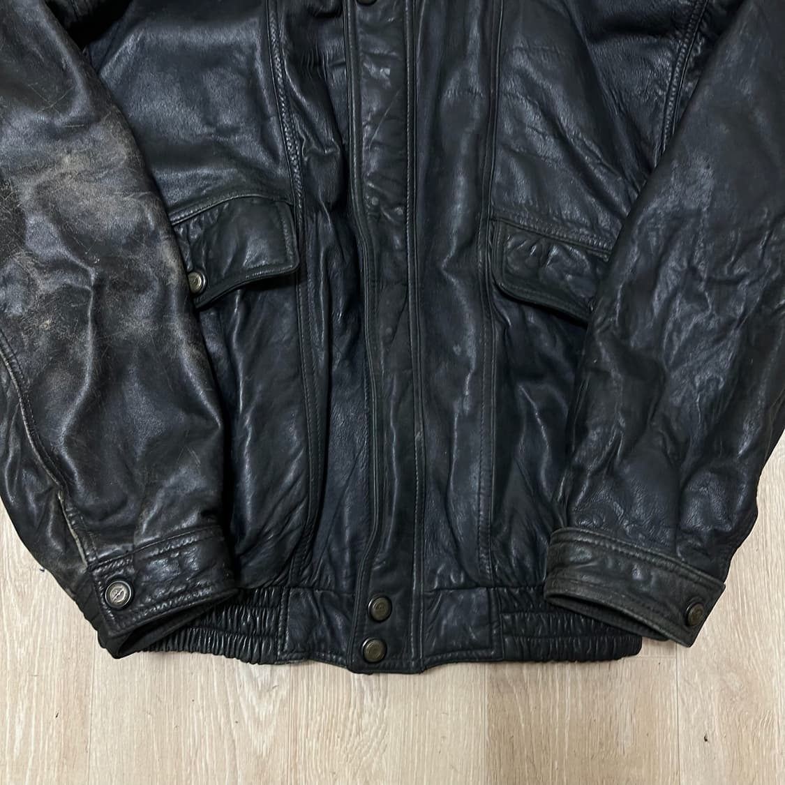 VAVELANI 남성 양가죽 싱글 라이더 가죽자켓 XL/105  상품이미지3