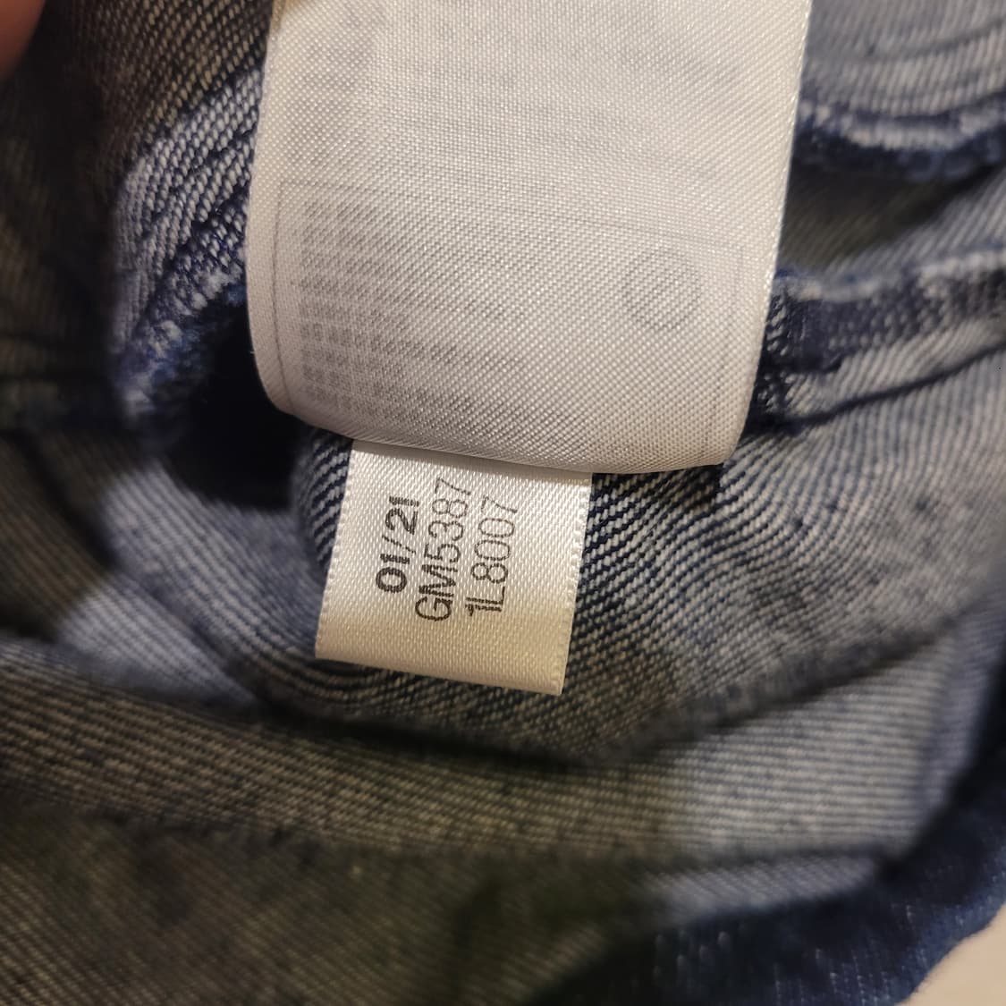 아디다스 우먼 크롭 데님 후드 S 상품이미지7