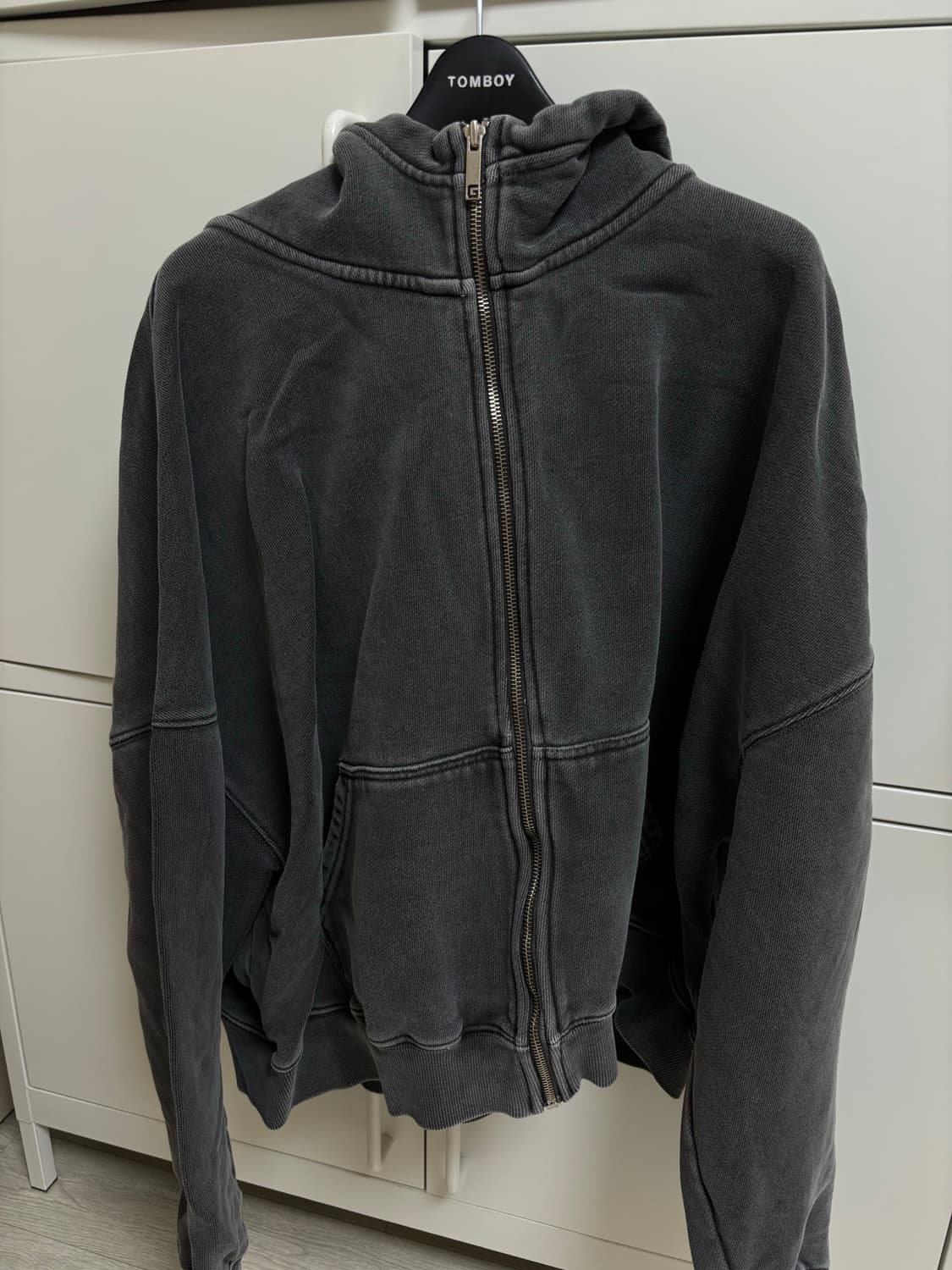 글로니 G CLASSIC WASHED 후드집업 (CHARCOAL) 상품이미지2