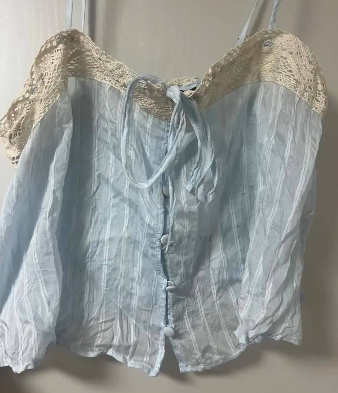 ZARA 자라 로맨틱 스트랩 탑 xs 파르벵 피버 착용 자라 슬리브리스 상품이미지5