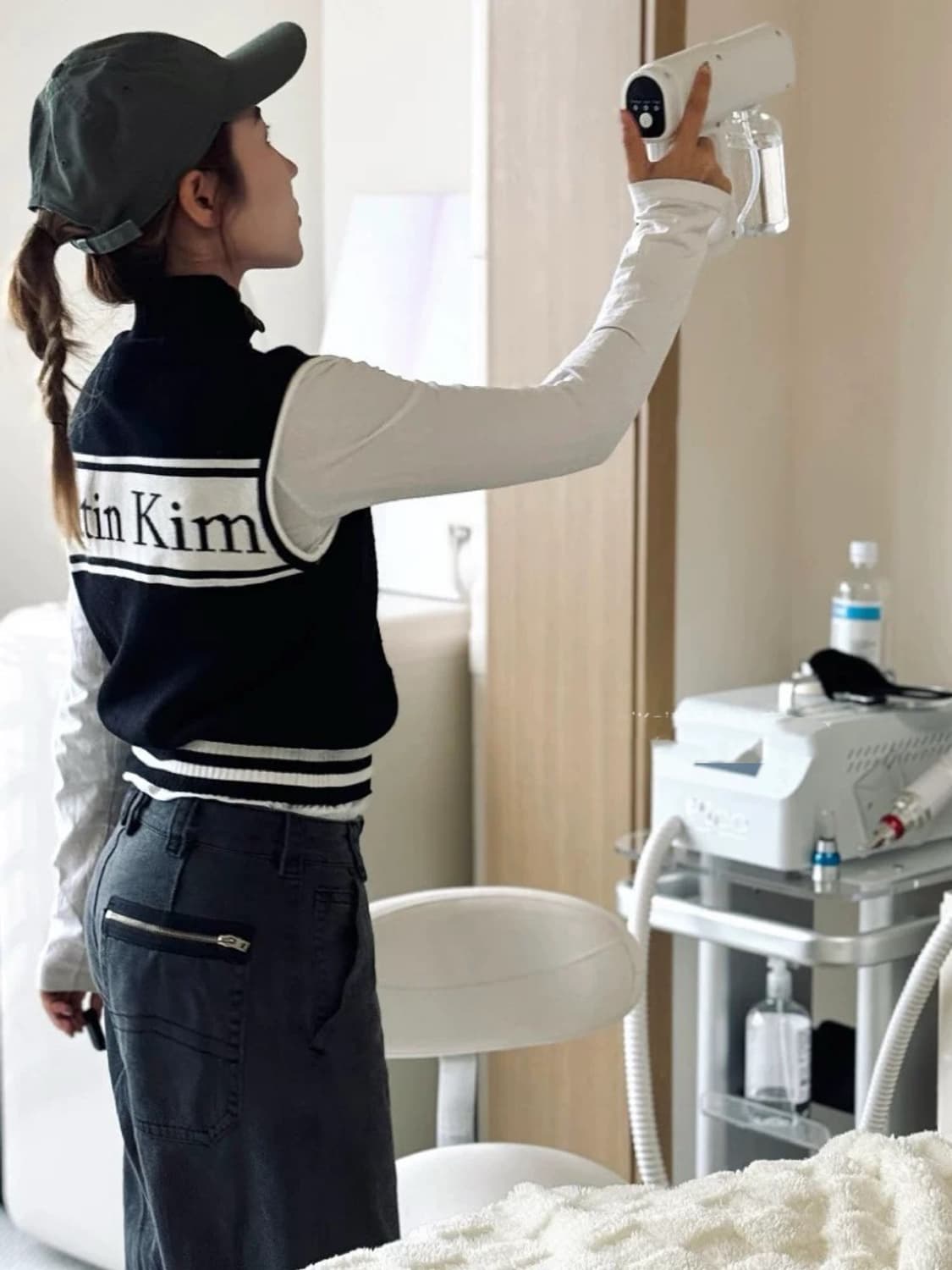 Matin Kim 블랙 조끼 상품이미지3
