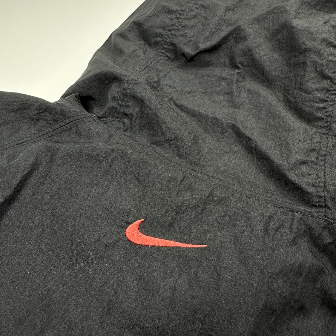 나이키 더블 스우시 우븐 아노락 바람막이 블랙 상품이미지8