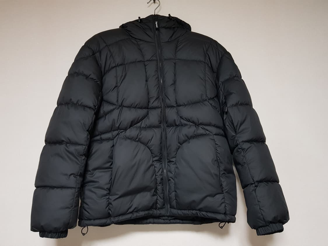 슈프림 와프 후드 퍼피 패딩 자켓 블랙 21FW 상품이미지2