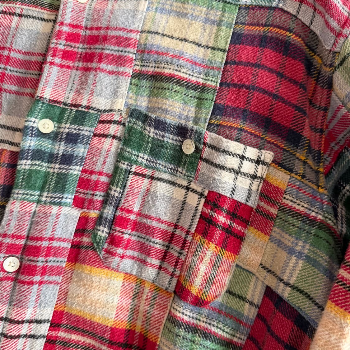 00s 굿이너프 RESONATE 패치워크 셔츠 상품이미지4