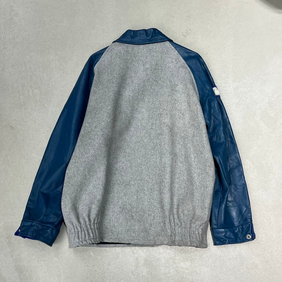 더보이즈샵 레더소매 바시티자켓 s09130 상품이미지2