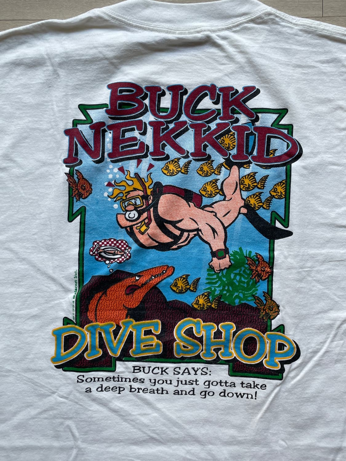 90s Buck Nekkid 빈티지 티셔츠 상품이미지6