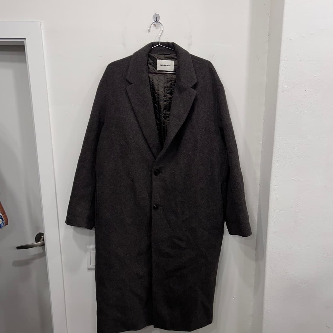 인사일런스 울케시미어블랜드 이너퀼팅 롱코트 상품이미지2
