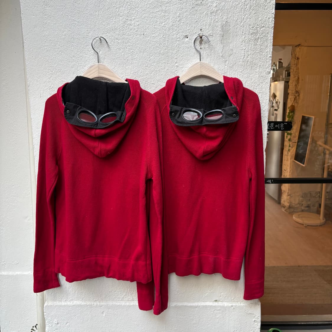 씨피컴퍼니 울 니트 고글 집업 자켓 상품이미지4