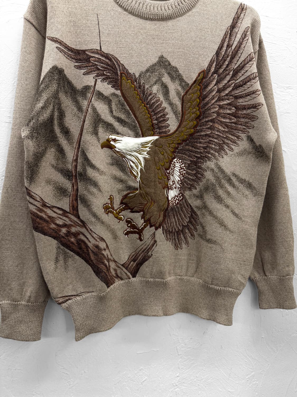 aramis club 엠브로이더리 이글 니트 상품이미지2