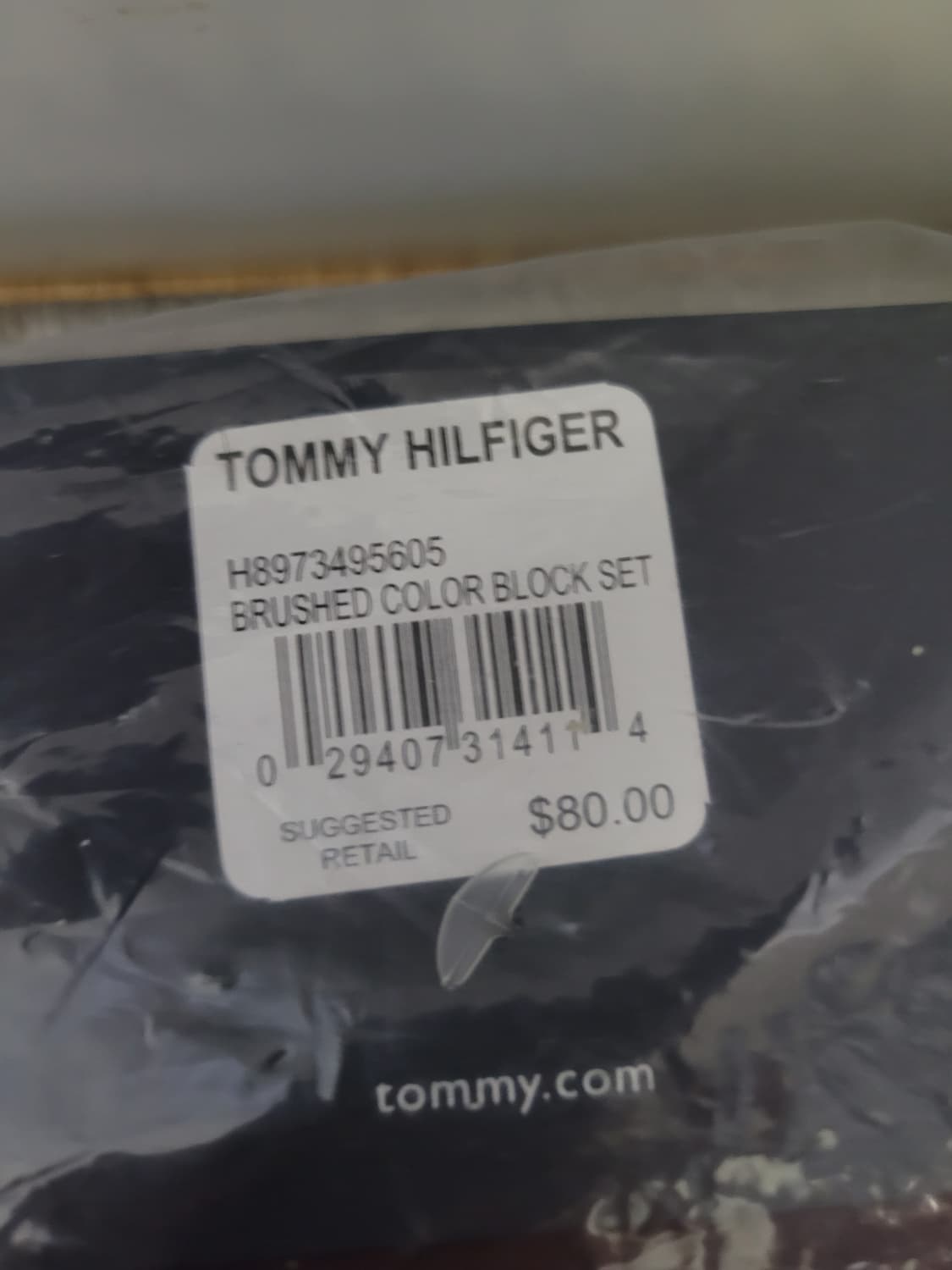 타미힐피거 브러쉬드 컬러 블록 니트 넥 머플러 스카프 목도리 세트 새상품 상품이미지4