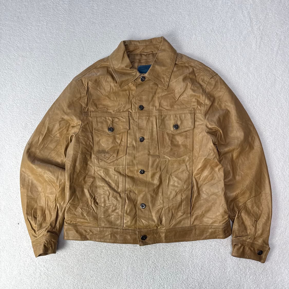 Overpell  레더 트러커 자켓  상품이미지1