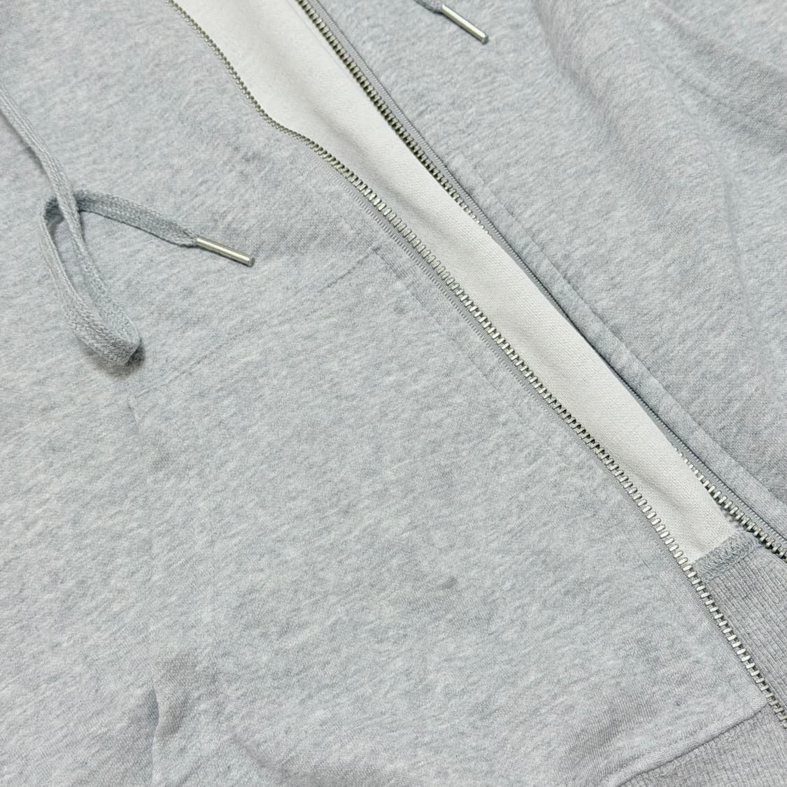 블랙업 에어스웨트 루즈핏 후드집업 멜란지그레이 상품이미지4