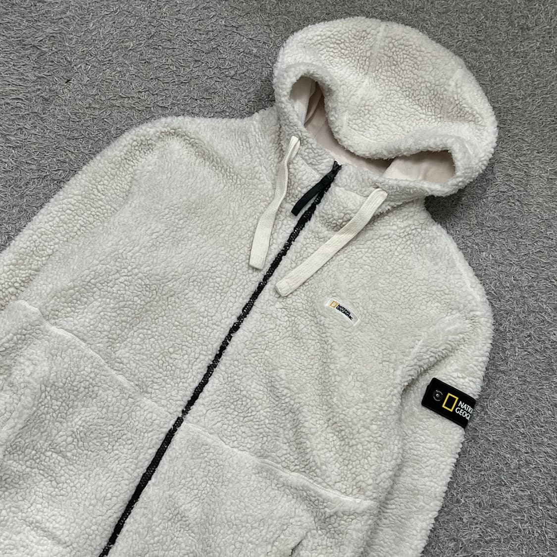 [100-105] 내셔널 지오그래픽 양털 후드집업 상품이미지1