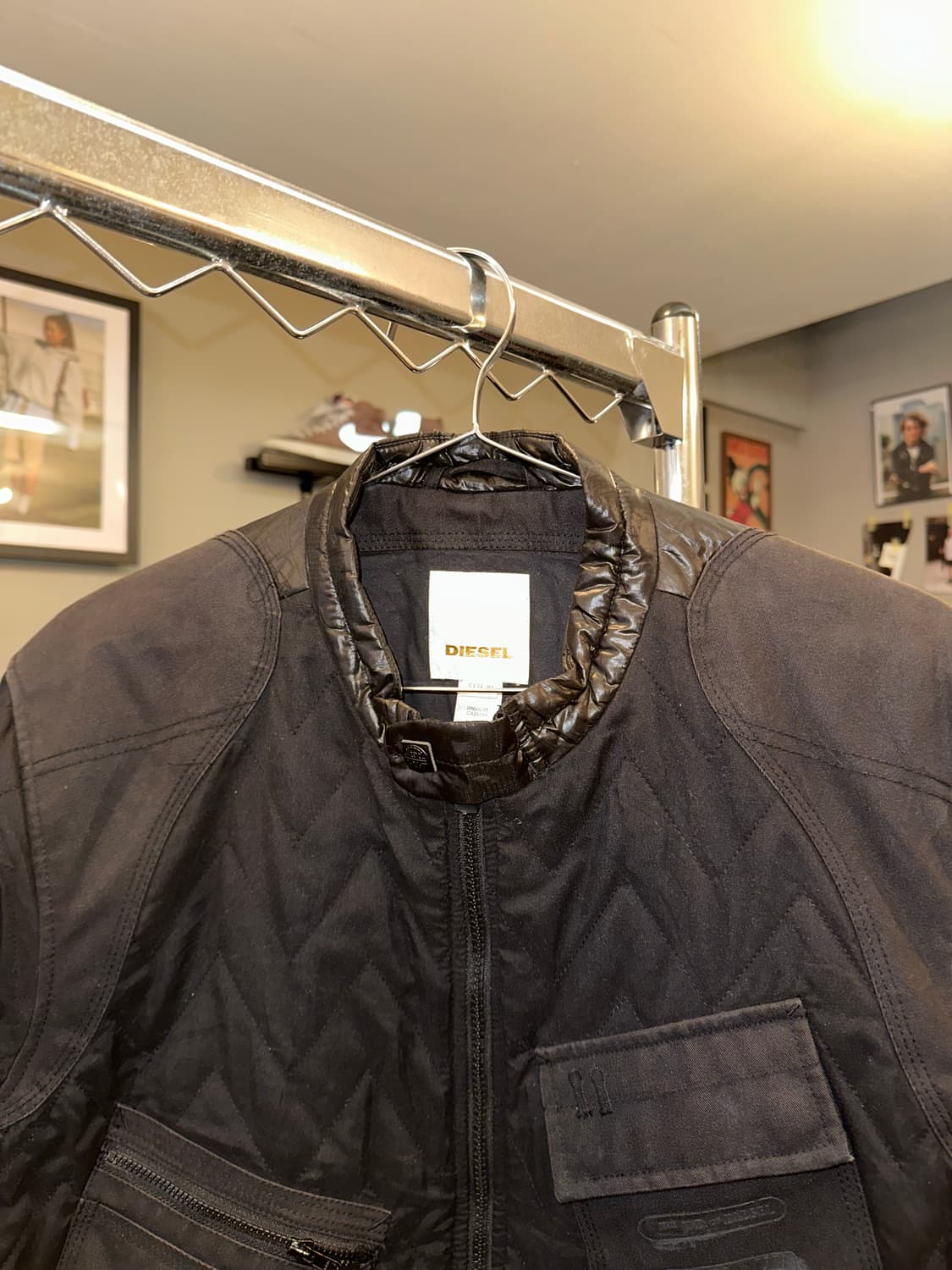 Diesel nylon/cotton multi quilted jacket 상품이미지4