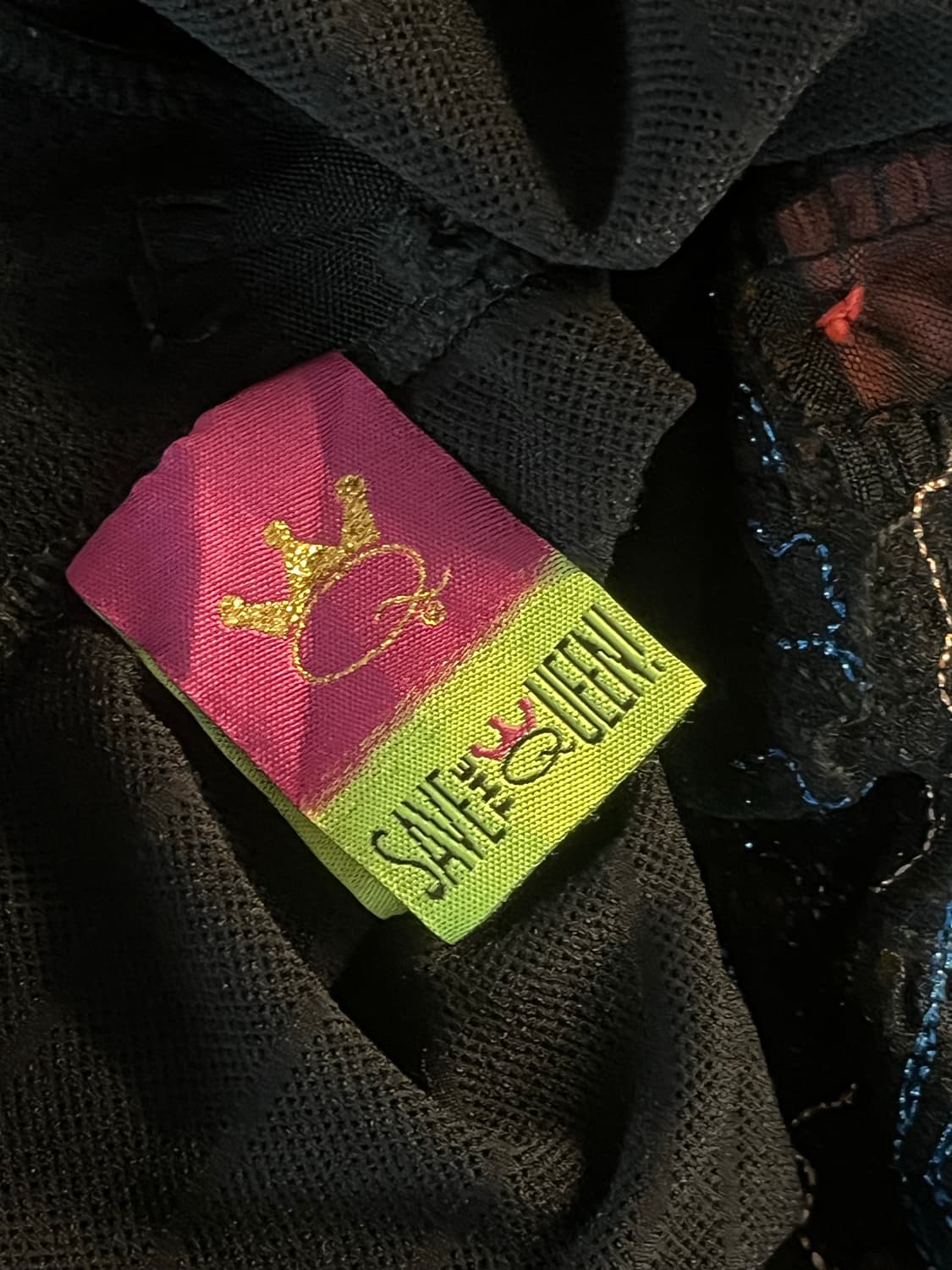 Save The Queen 블랙 메쉬 블라우스 상품이미지9