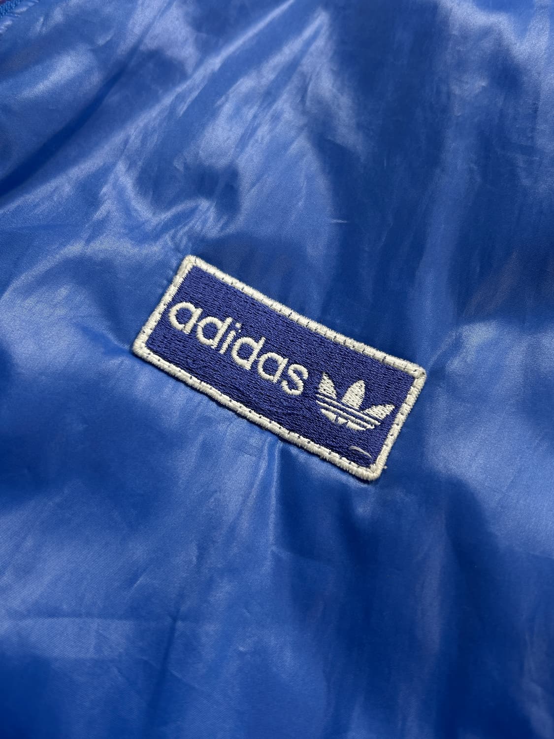 아디다스 올드스쿨 로고 블루 점퍼 자켓 M  상품이미지5