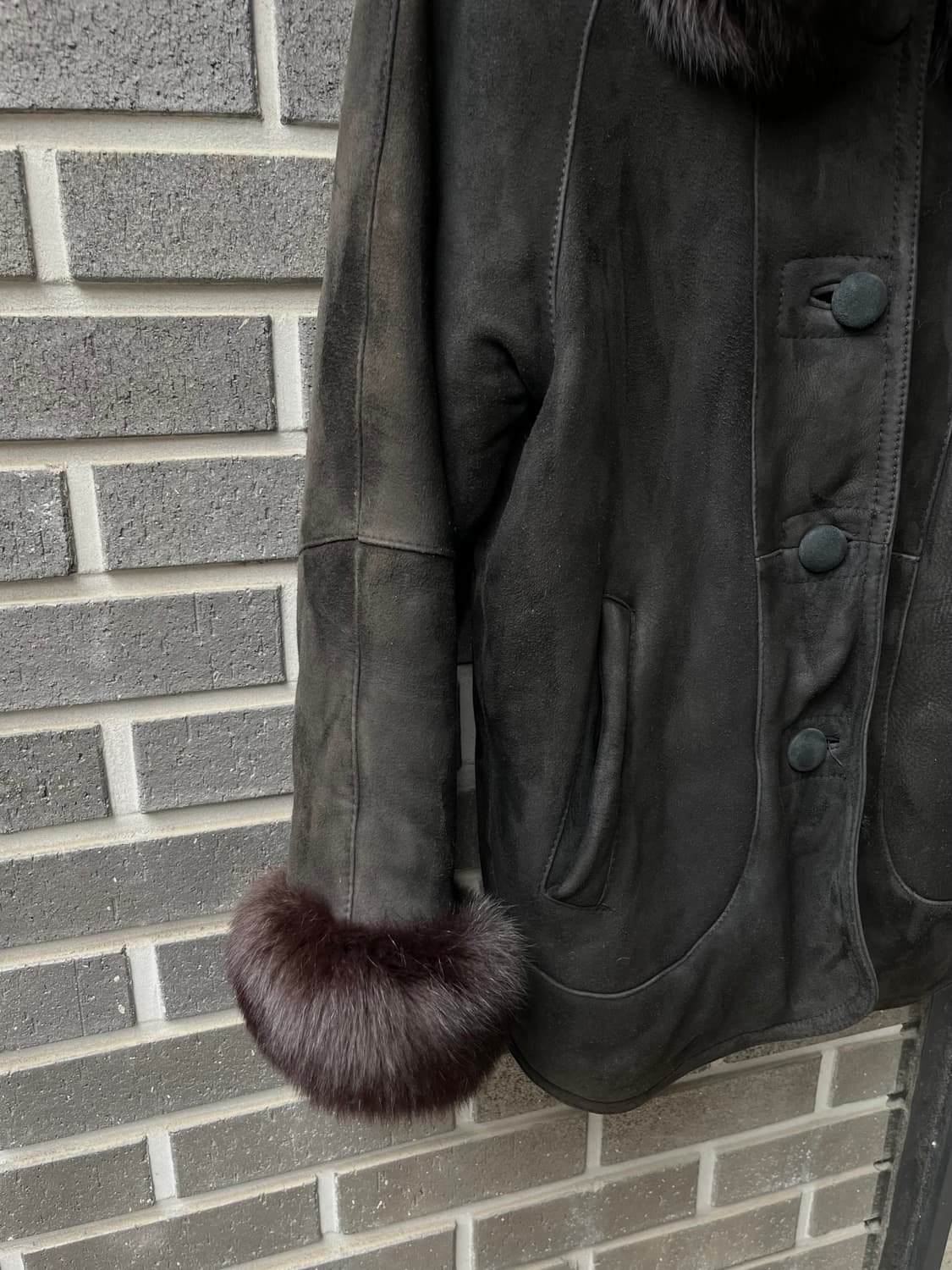 90s PIERRE CARDIN 피에르가르뎅 램스킨 자켓 상품이미지10