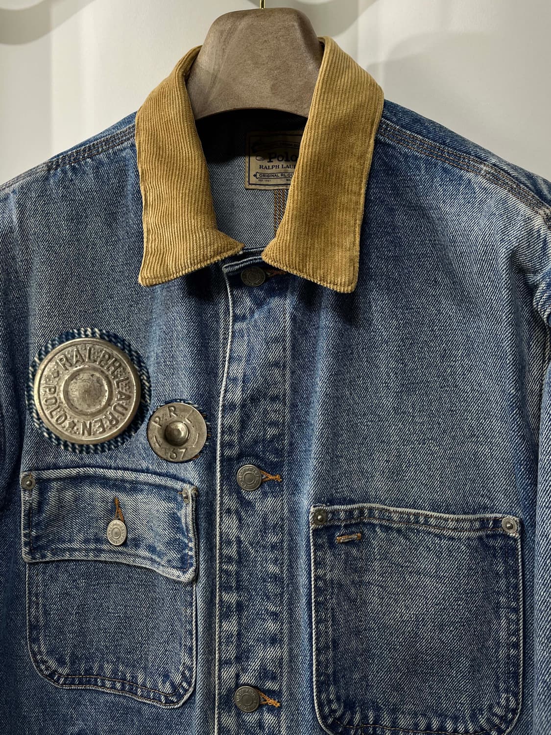 폴로 랄프로렌 코듀로이 덩가리 트러커 데님 자켓 상품이미지4