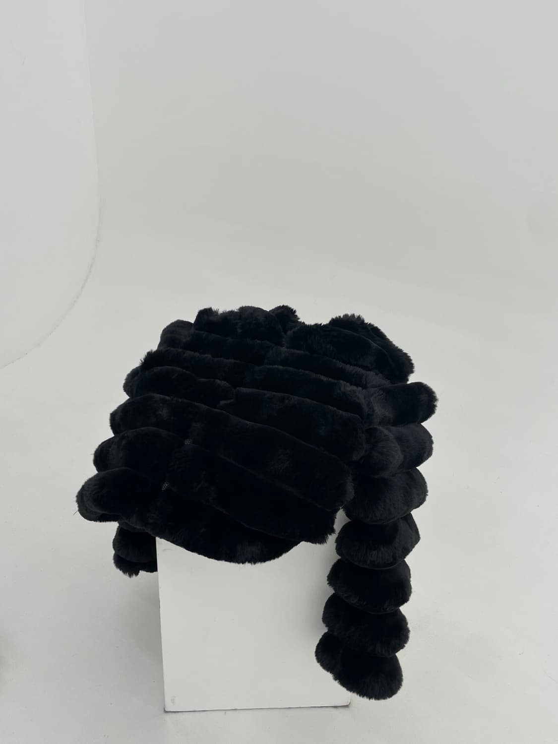 Vintage Black Fur Jacket 상품이미지5