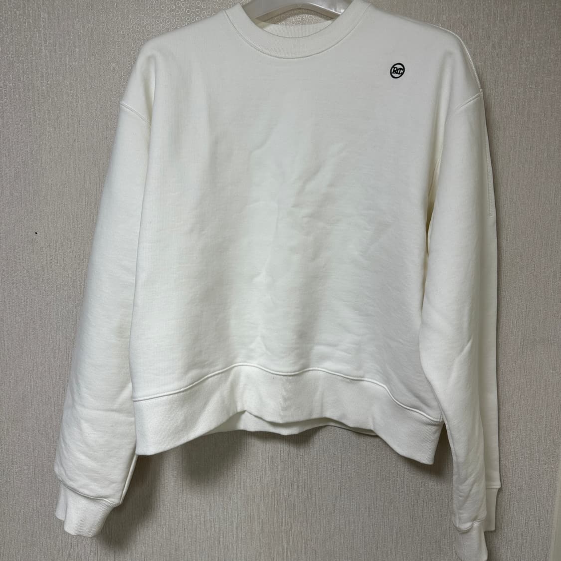 렉토 크롭 rc 맨투맨 화이트 상품이미지4