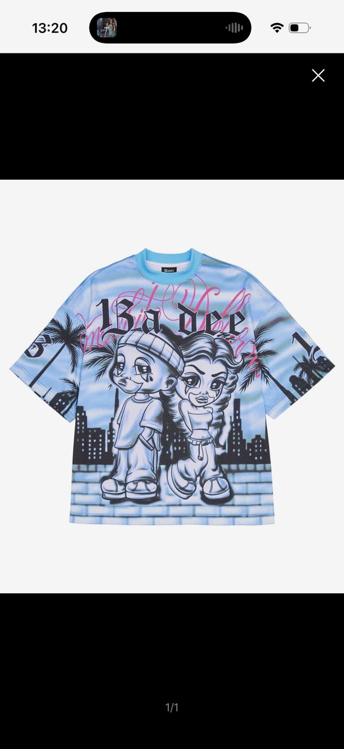 배디 Chicano Love Boxy Tee Sky Blue 상품이미지1