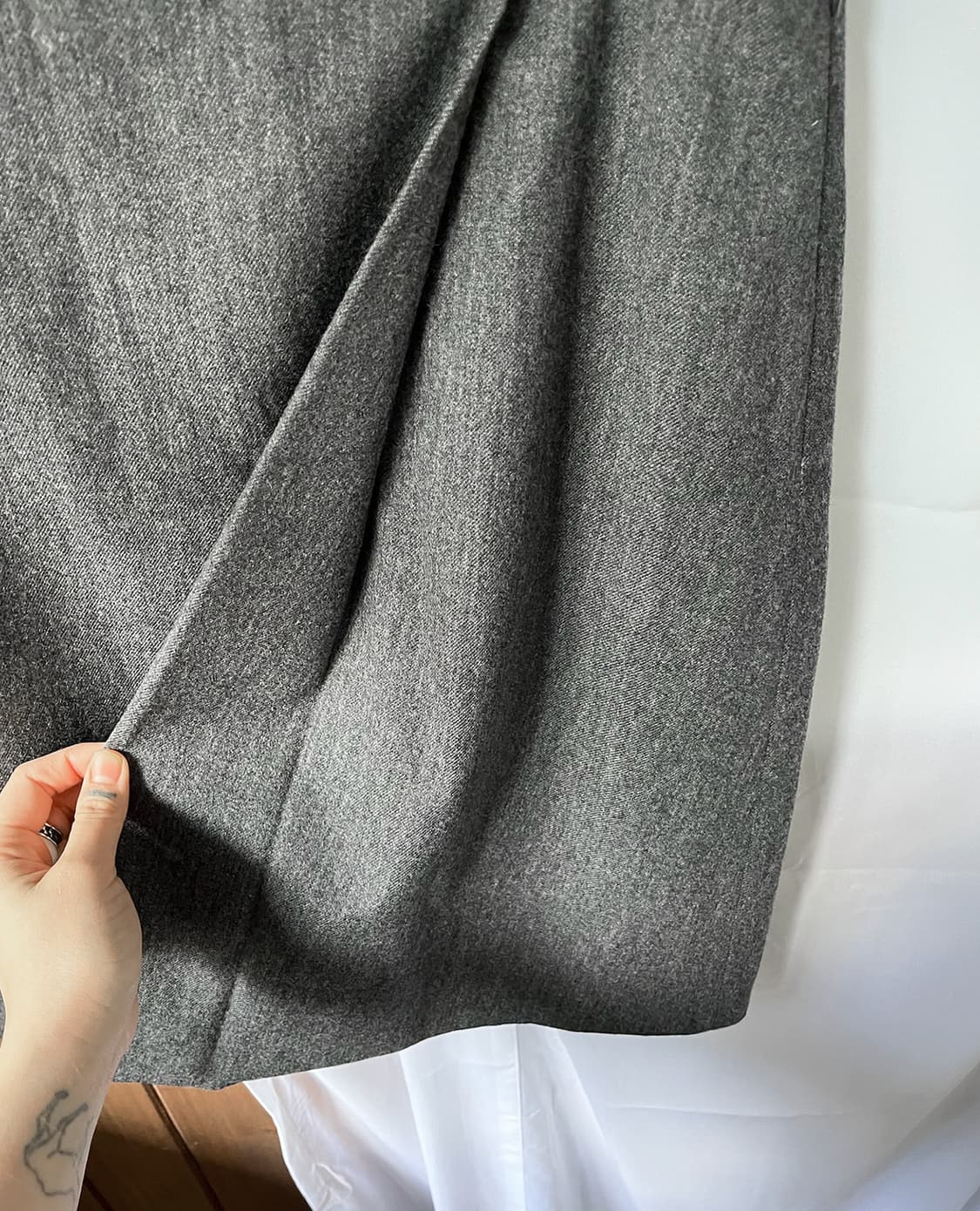 JIL SANDER gray wool skirt 상품이미지9