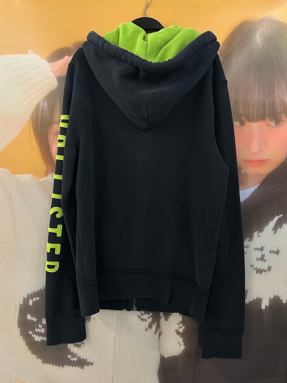 HOLLISTER 홀리스터 블랙그린 후드집업 상품이미지5