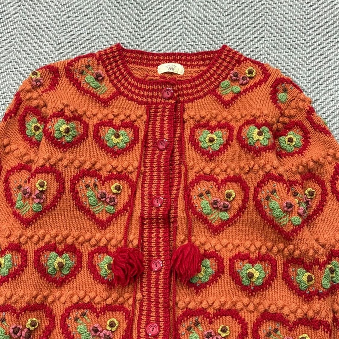 모리걸 핸드메이드 자수 가디건 v2725 상품이미지3
