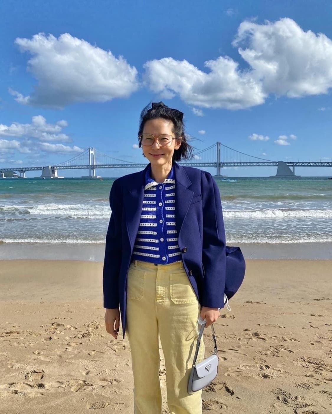 미우미우 스트라이프 울 가디건 김나영 가디건 상품이미지3