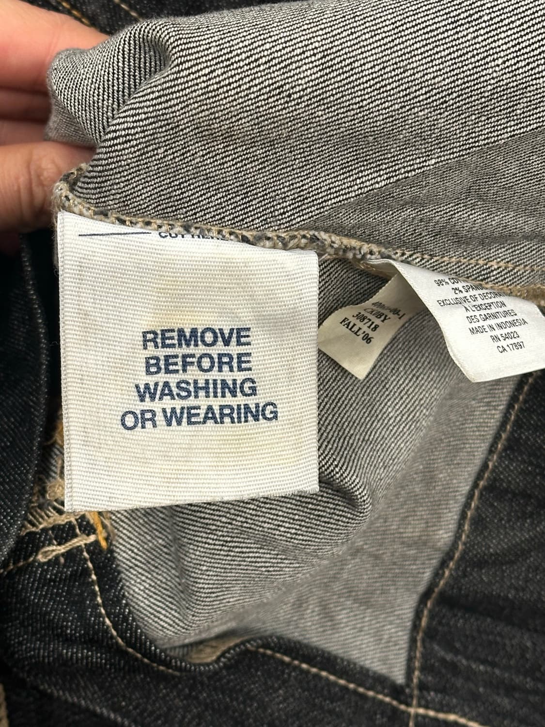 M)OLD NAVY 빈티지 여성 스티치 데님 자켓 상품이미지6