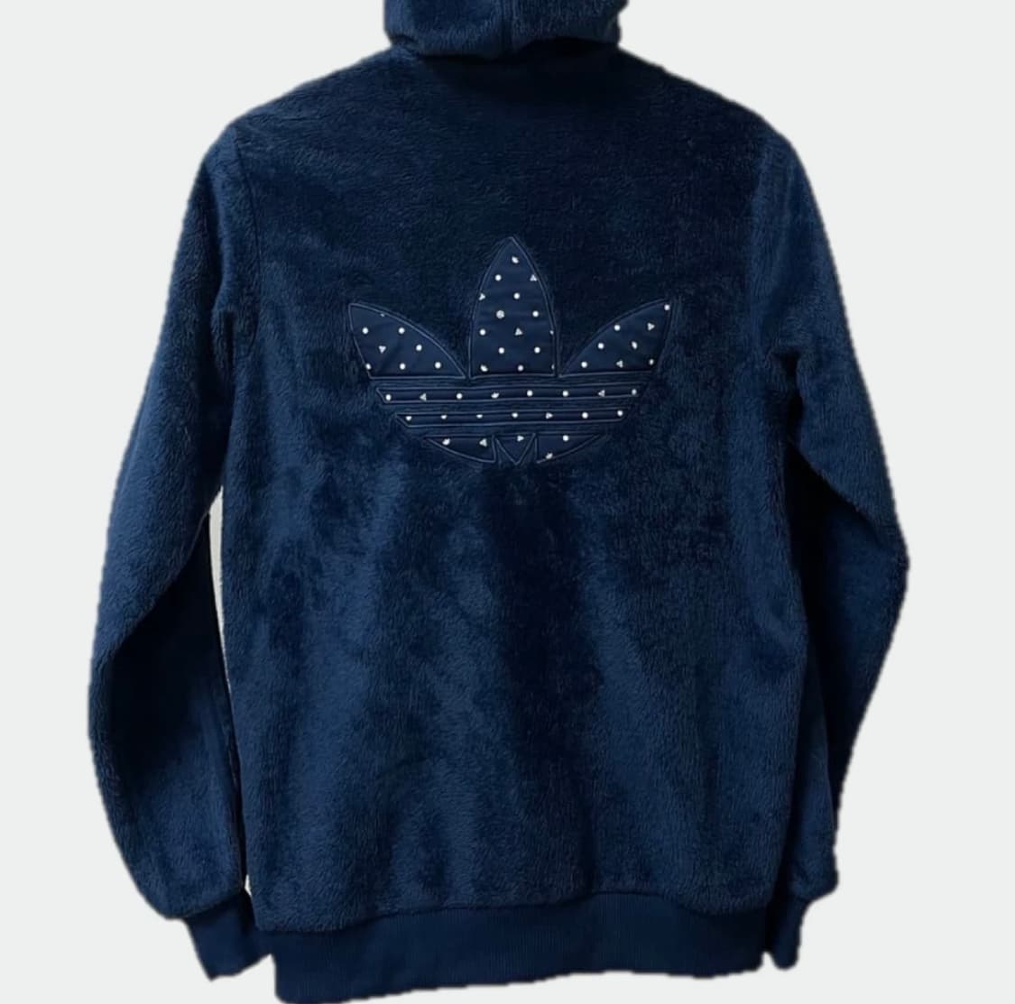 💙아디다스 쉐르파 빅로고 네이비 후드집업💙 상품이미지2
