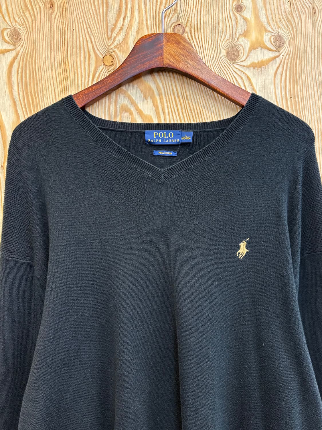 폴로 랄프로렌 피마코튼 브이넥 니트 상품이미지3
