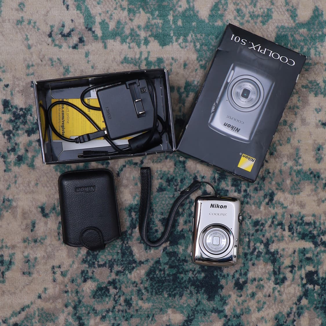 Nikon 니콘 쿨픽스 S01 Coolpix S01 실버 풀박스 상품이미지1