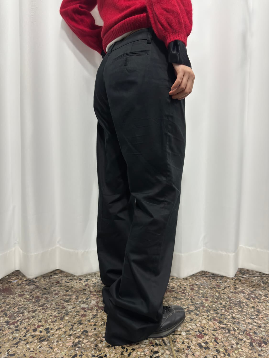 ofuon black slacks 상품이미지5