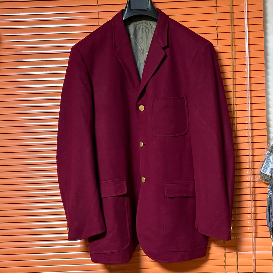 80s USA 테일러드 블레이저 울자켓 상품이미지1