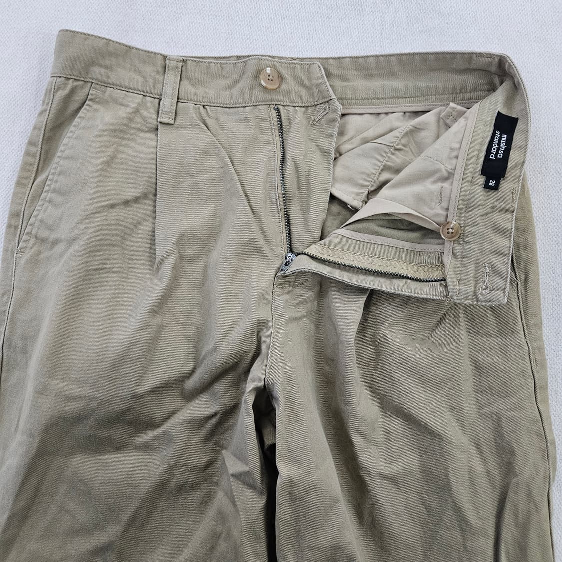 [28] 무신사 원턱 면 치노 팬츠 0114YH1 상품이미지2