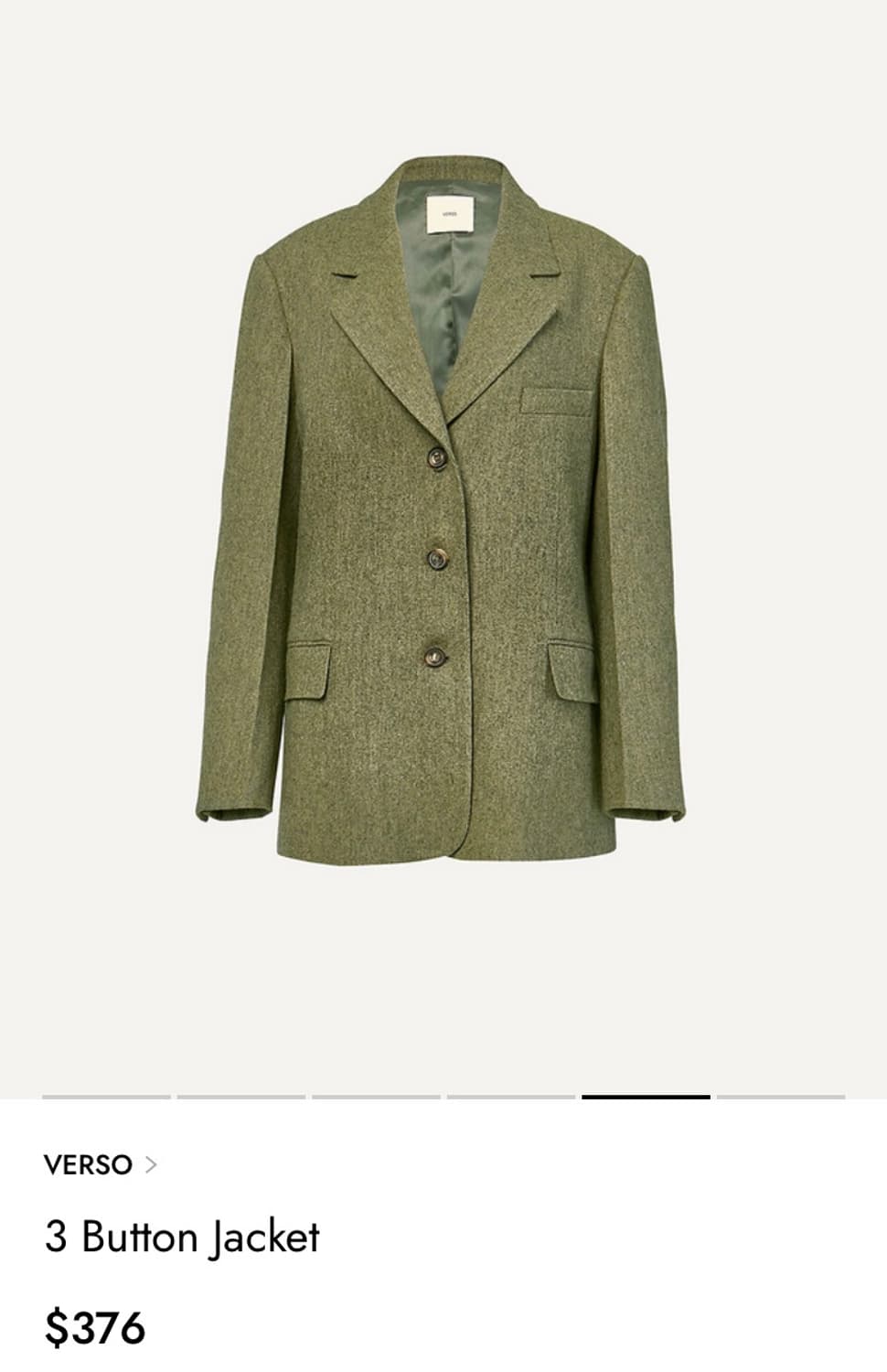 Verso베르소 울 자켓 리본빛 에토스 에레 lfm 상품이미지1