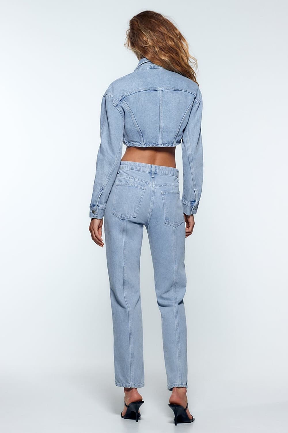 (새상품) 트와이스 나연 Zara 자라 스트레이트 진 데님 팬츠 바지 상품이미지5