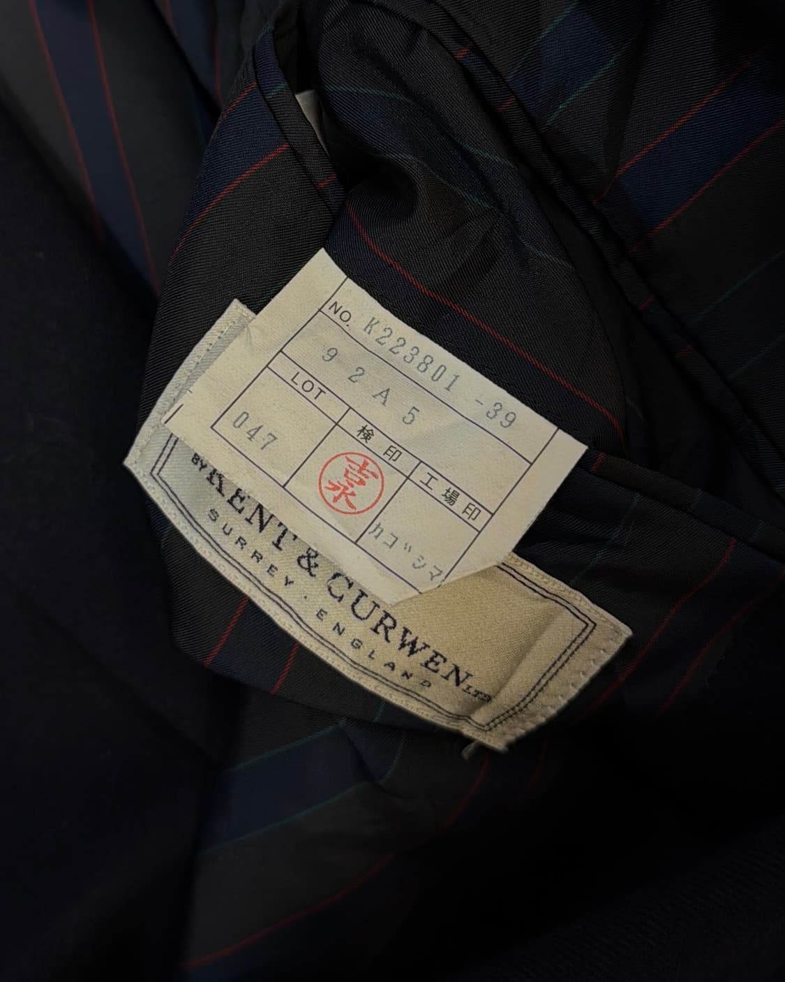KENT & CURWEN 금장 더블 자켓 상품이미지9
