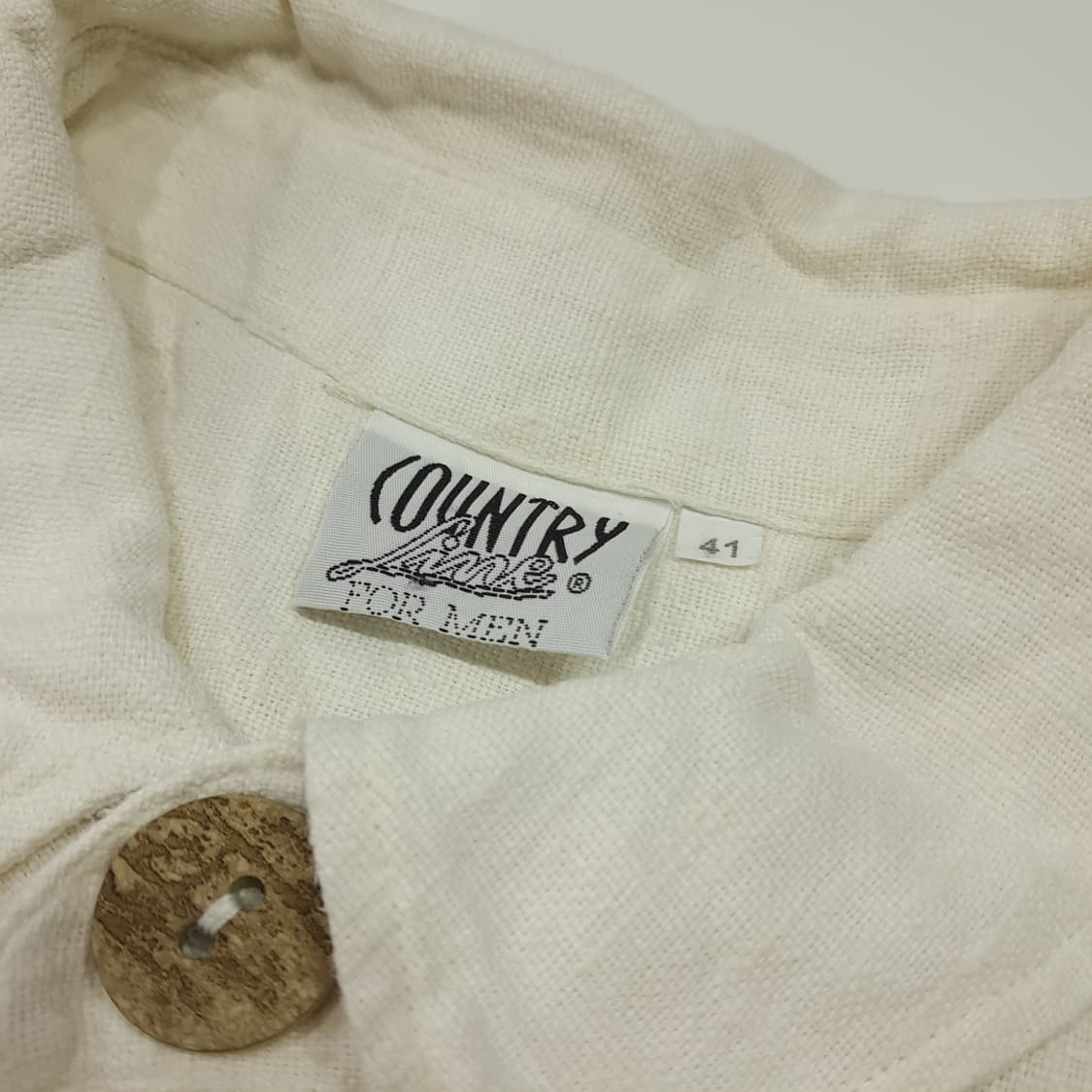 CL888 XL 컨트리라인 90s 독일 트라흐텐 바라리안 린넨 알펜 셔 상품이미지3