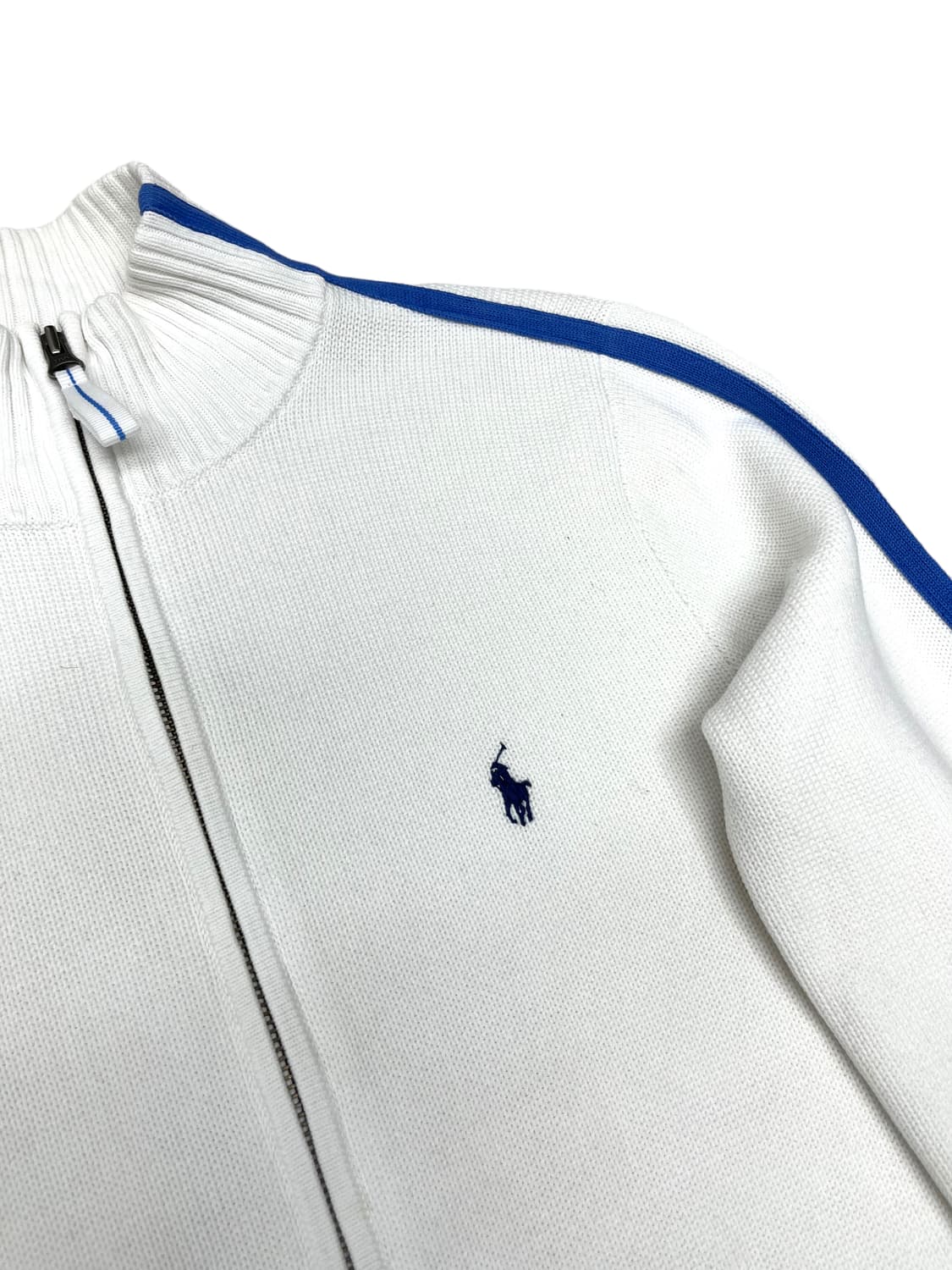 [S] 폴로 포니 로고 라인 니트 집업 상품이미지4