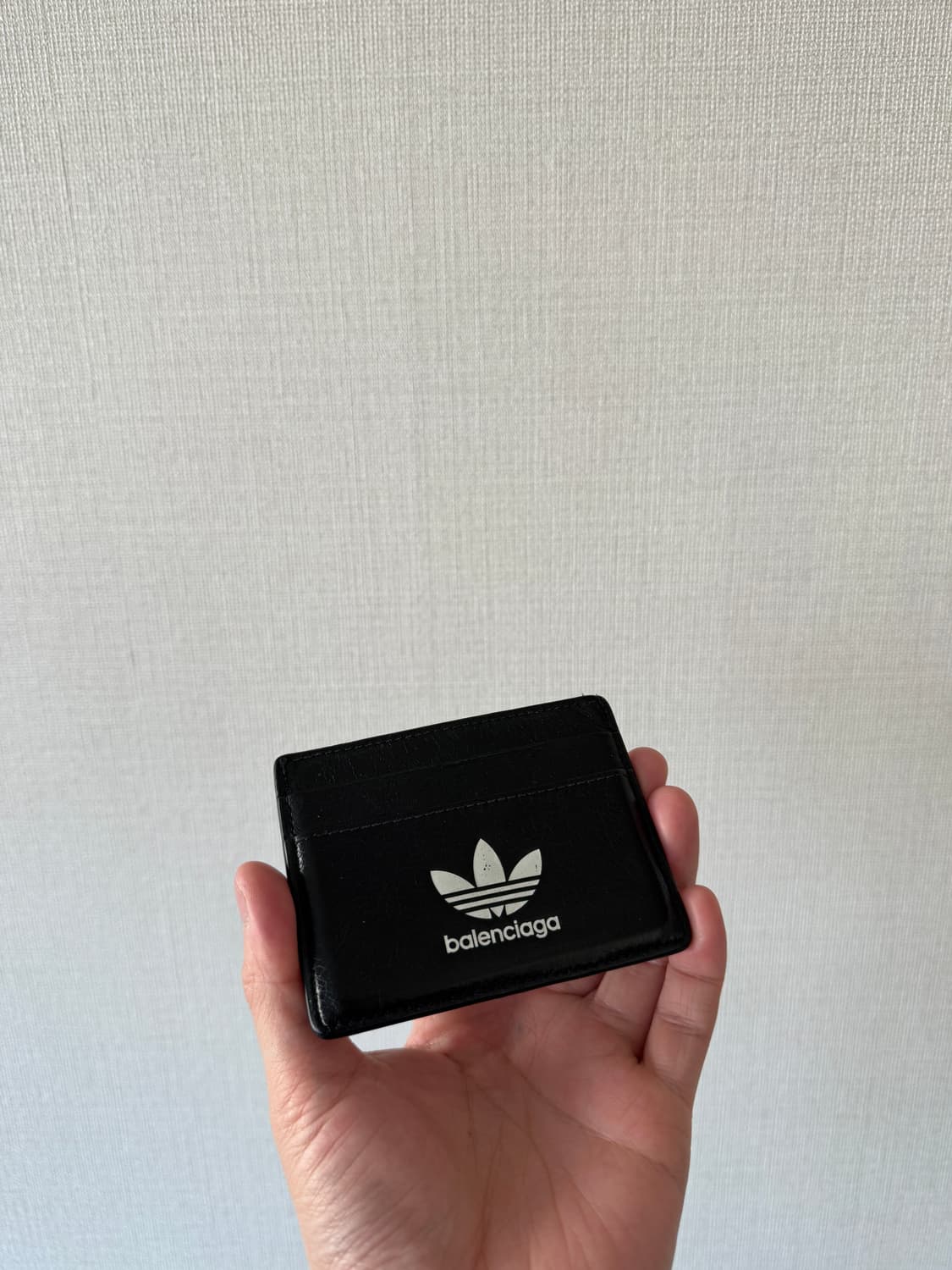아디다스X발렌시아가 콜라보 카드홀더 블랙 상품이미지1